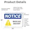 Signmission Main Gas Shutoff OSHA Notice Sign, Vinyl Decal, 24in W x 18in L, 2PK OS-2PACK-NS-D-1824-L-15916 - alternate 3